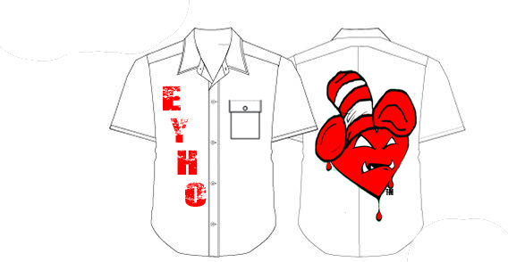T-shirt Design by Young Creations for Eat Your Heart Out LLC | Design #1015820