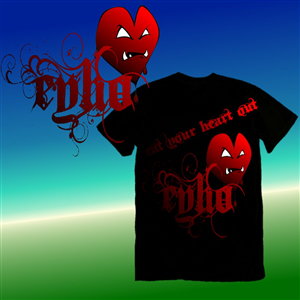 Diseño de Camiseta por KIELZ APPAREL para Eat Your Heart Out LLC | Diseño #1007736