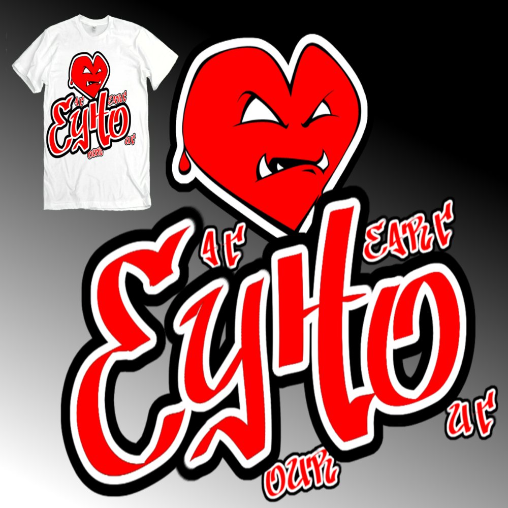 T-shirt Design by KIELZ APPAREL for Eat Your Heart Out LLC | Design #1007809