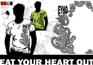 T-shirt Design by TineBraun for Eat Your Heart Out LLC | Design: #992994