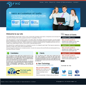 Web Design par Xtilez pour FHC Recruitment | Design : #127159