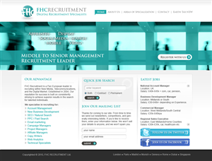 Web Design par Sky Ram pour FHC Recruitment | Design : #123020