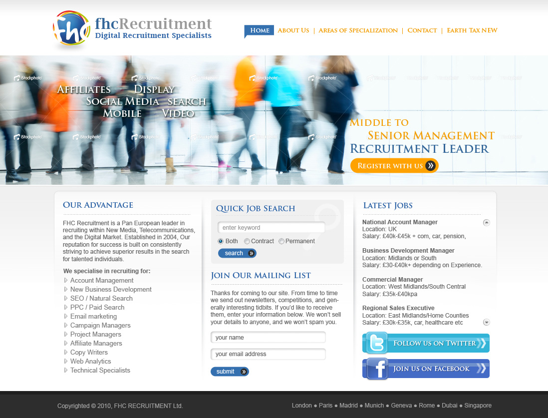Web Design par Sky Ram pour FHC Recruitment | Design #124345