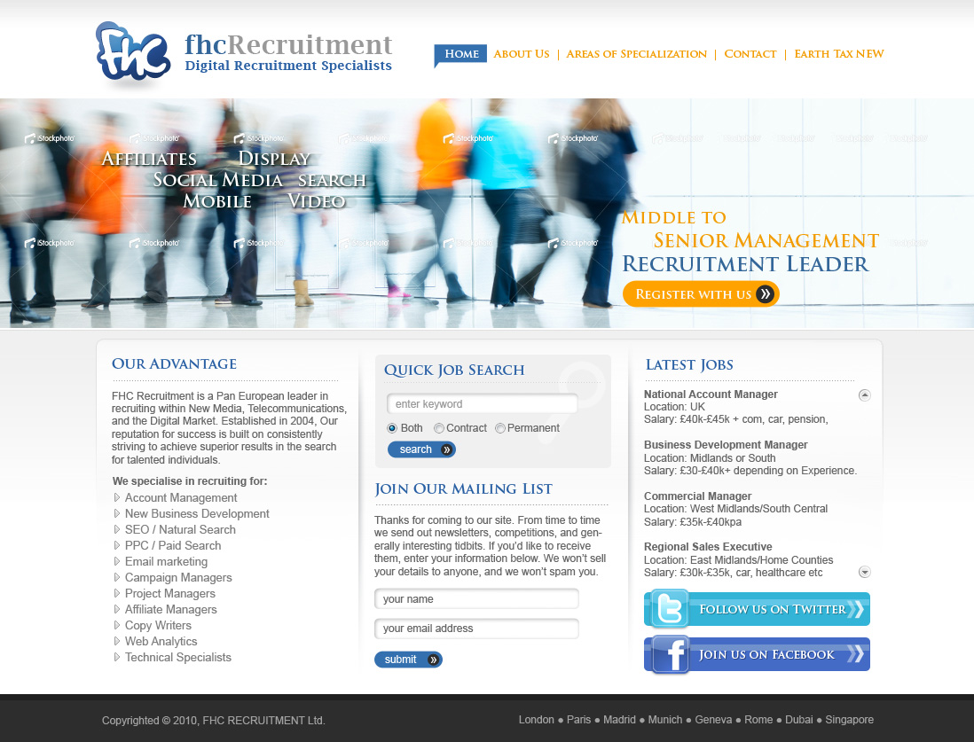 Web Design par Sky Ram pour FHC Recruitment | Design #124414