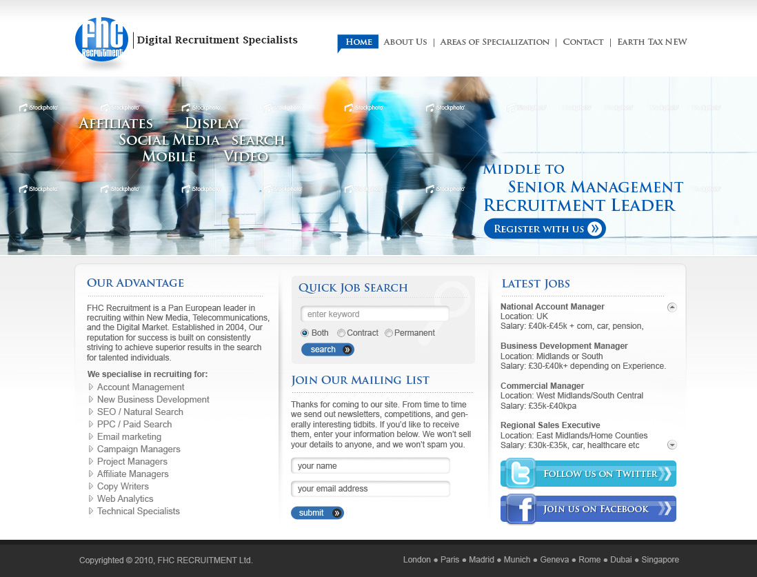 Diseño Web por Sky Ram para FHC Recruitment | Diseño #125228