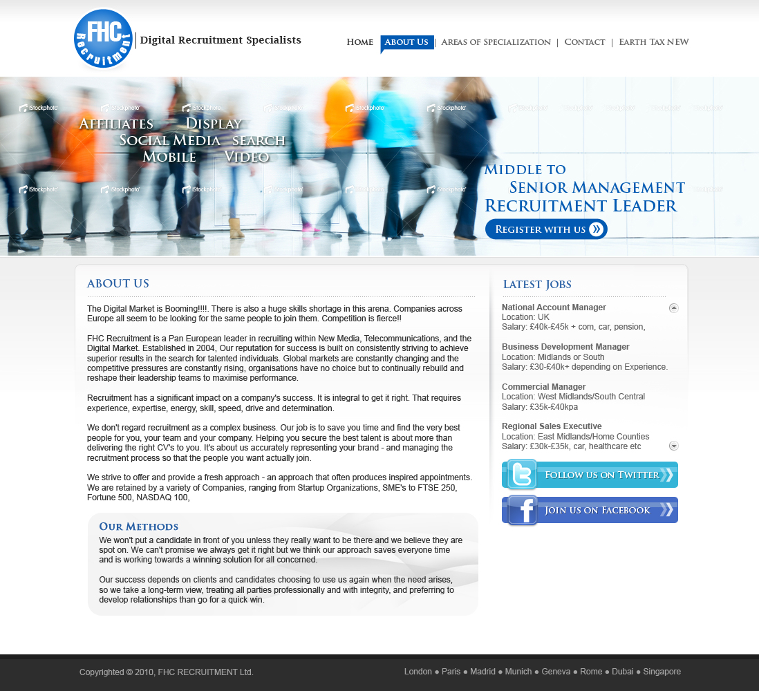 Web Design par Sky Ram pour FHC Recruitment | Design #133623