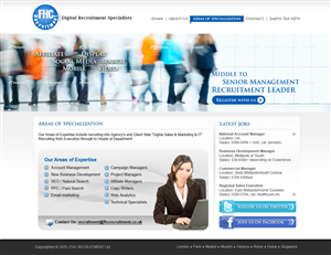 Web Design par Sky Ram pour FHC Recruitment | Design : #133635