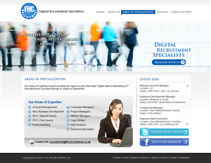 Web Design par Sky Ram pour FHC Recruitment | Design : #133768