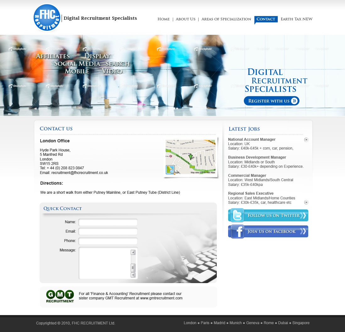 Web Design par Sky Ram pour FHC Recruitment | Design #133769