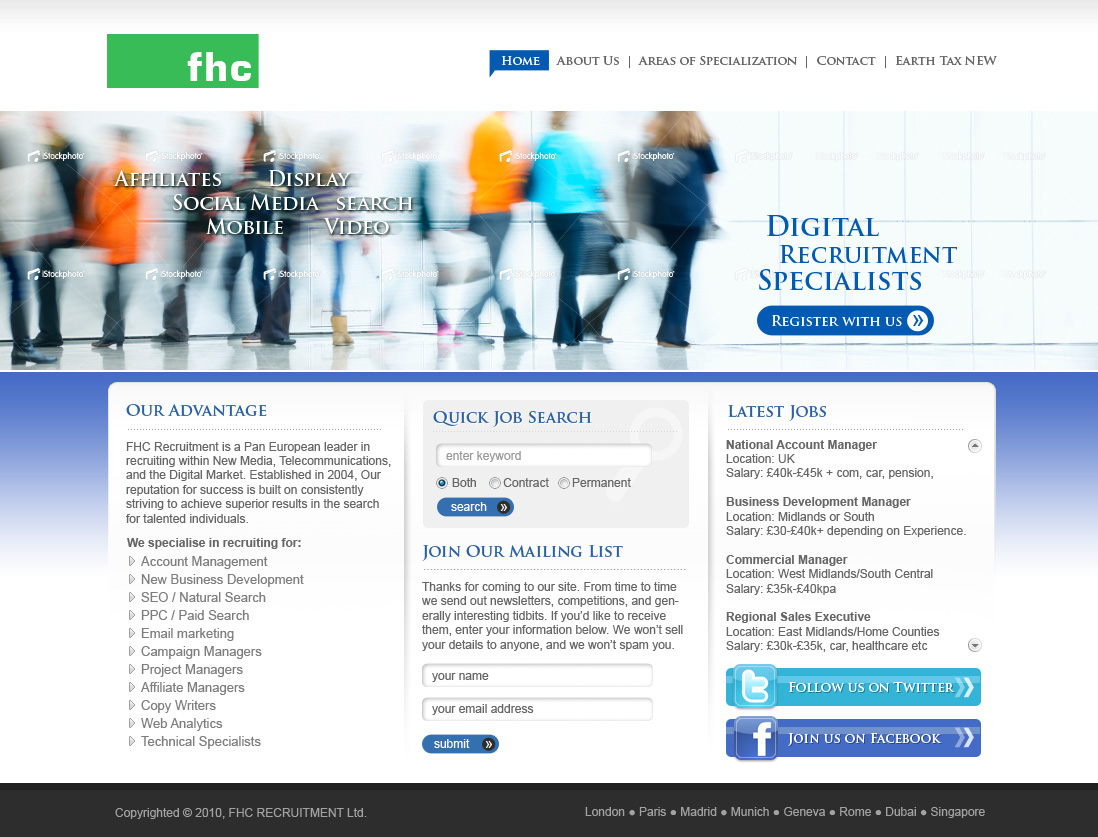 Diseño Web por Sky Ram para FHC Recruitment | Diseño #254183