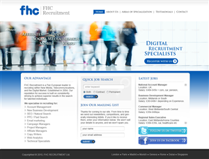 Web Design par Sky Ram pour FHC Recruitment | Design : #254603