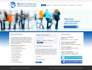 Web Design par Sky Ram pour FHC Recruitment | Design : #254828