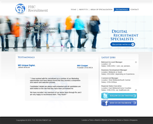Web Design par Sky Ram pour FHC Recruitment | Design : #255807