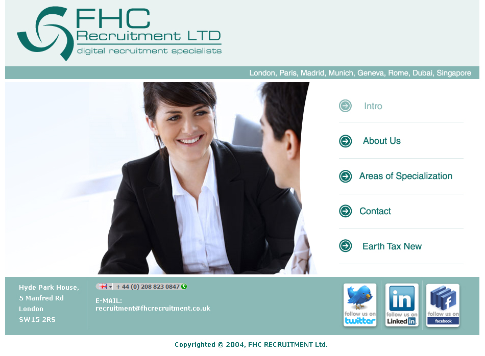 Web Design par Aldrin Bataluna pour FHC Recruitment | Design #120881