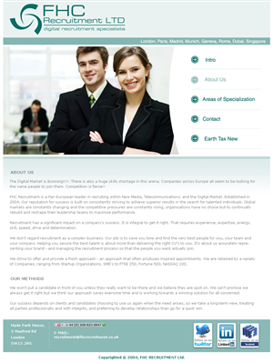 Web Design par Aldrin Bataluna pour FHC Recruitment | Design : #120887