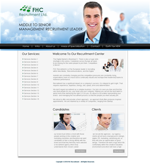 Web Design par LogoDesigns.ae pour FHC Recruitment | Design : #124446