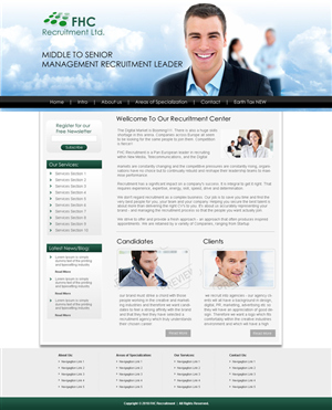 Web Design by LogoDesigns.ae for FHC Recruitment | Design #125098
