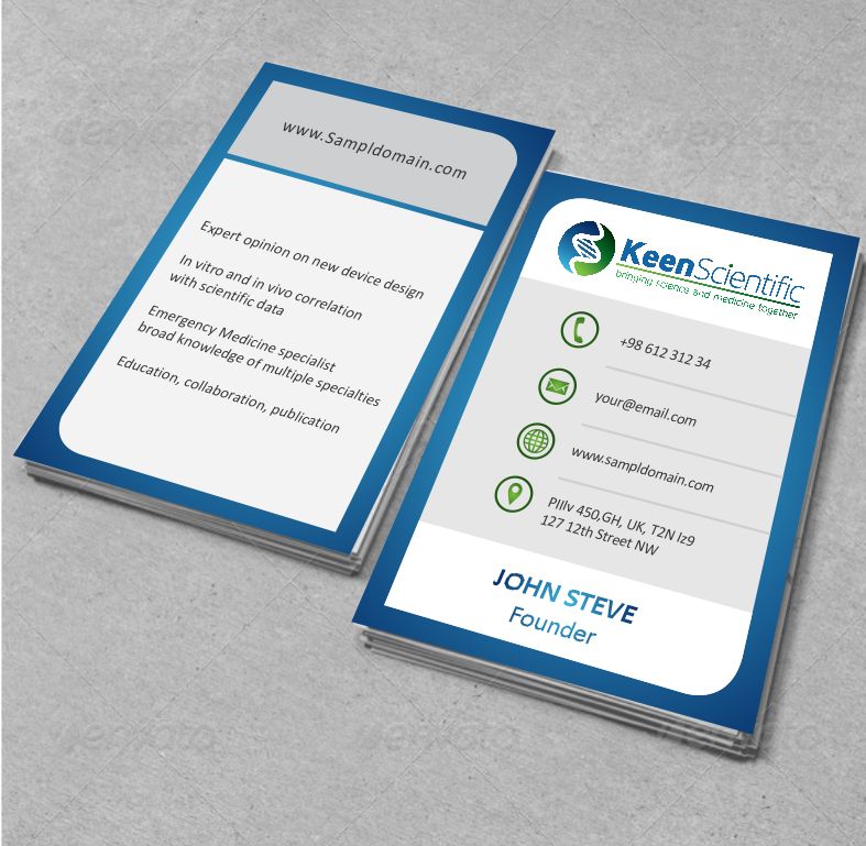 Business Card Design by AwsomeD for Andra Blomkalns | Design #3808061