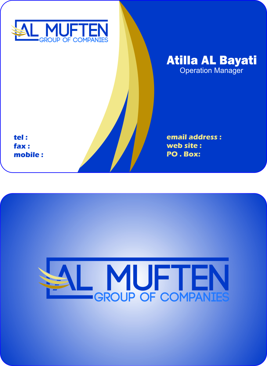 Business Card Design by sahinsahin for this project | Design #1023974