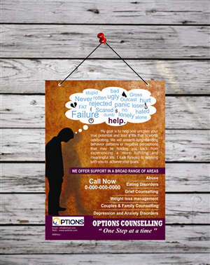 Poster Design by HollyBlue Studio for Options Counselling | Design: #3791815