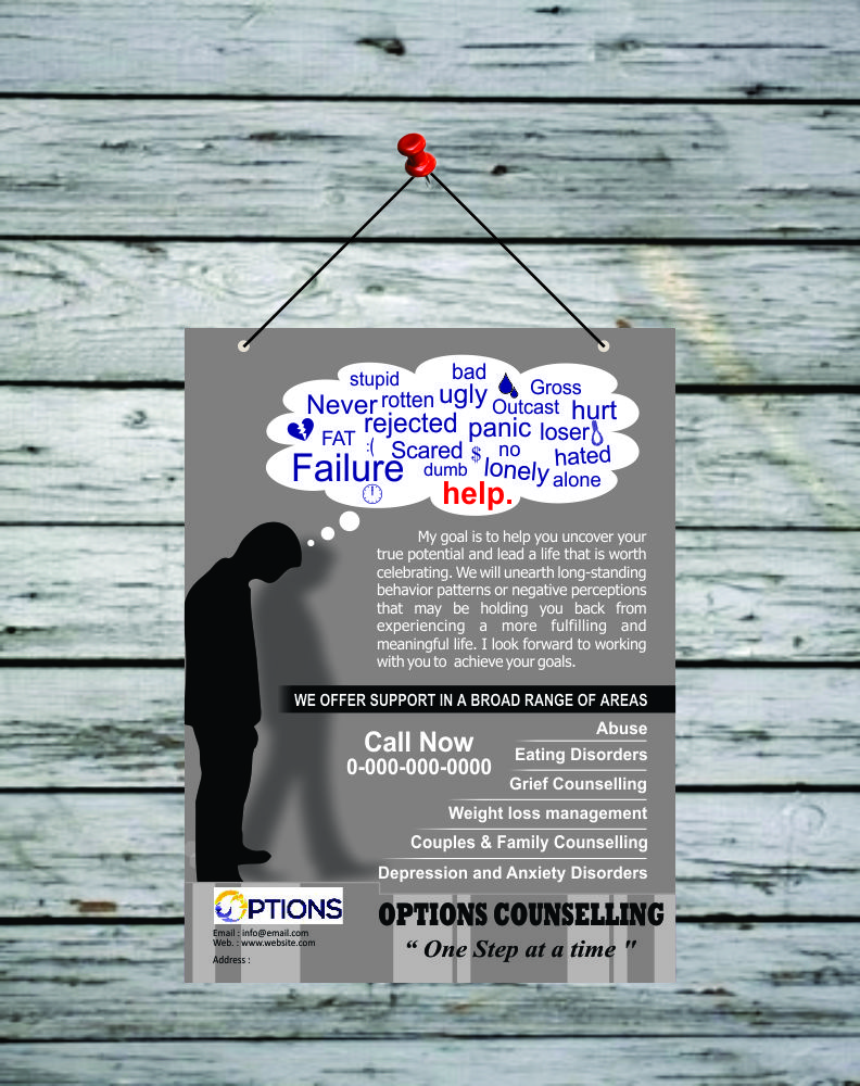 Poster Design by HollyBlue Studio for Options Counselling | Design #3791820