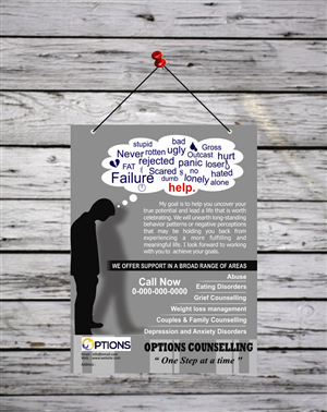 Poster Design by HollyBlue Studio for Options Counselling | Design: #3791820