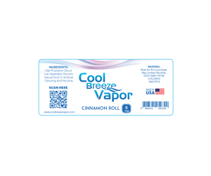 Label Design by Sucre for cool breeze vapor | Design: #3769992