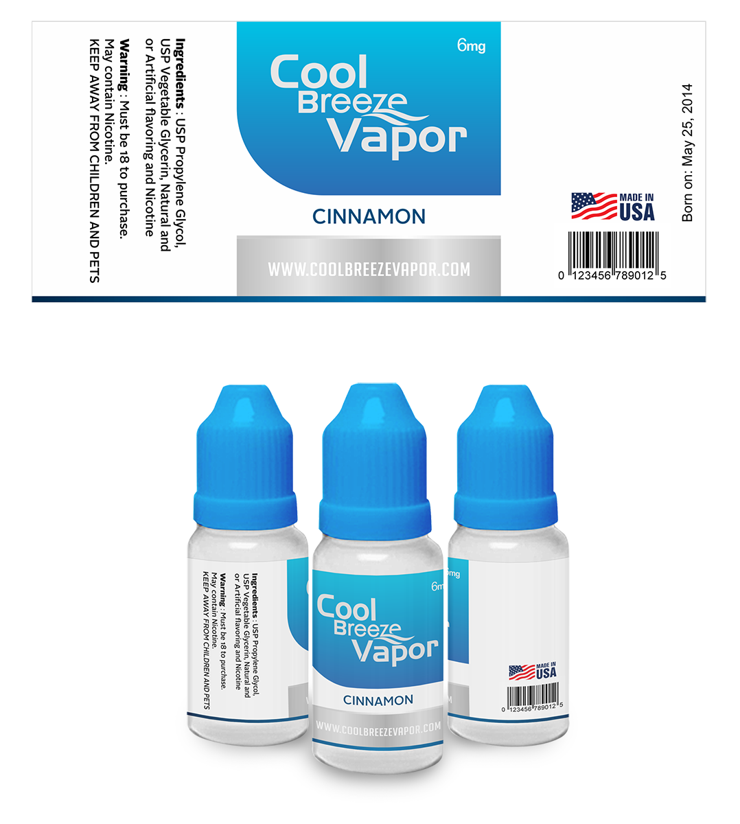 Label Design by Rockalight for cool breeze vapor | Design #3780954