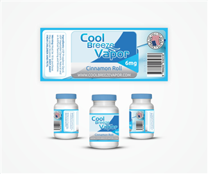Label Design by Gintale for cool breeze vapor | Design: #3784324