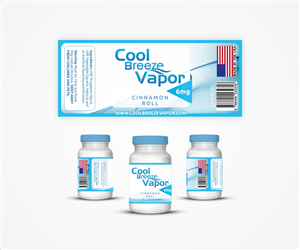 Label Design by Gintale for cool breeze vapor | Design: #3784325