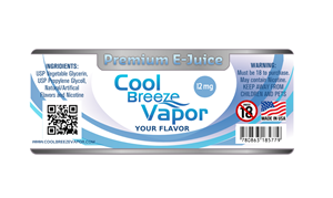 Label Design by Giovanni for cool breeze vapor | Design: #3804689