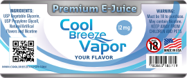 Label Design by Giovanni for cool breeze vapor | Design #3805130