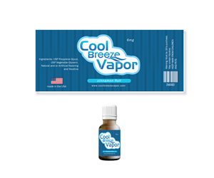 Label Design by vigil raj for cool breeze vapor | Design: #3790608