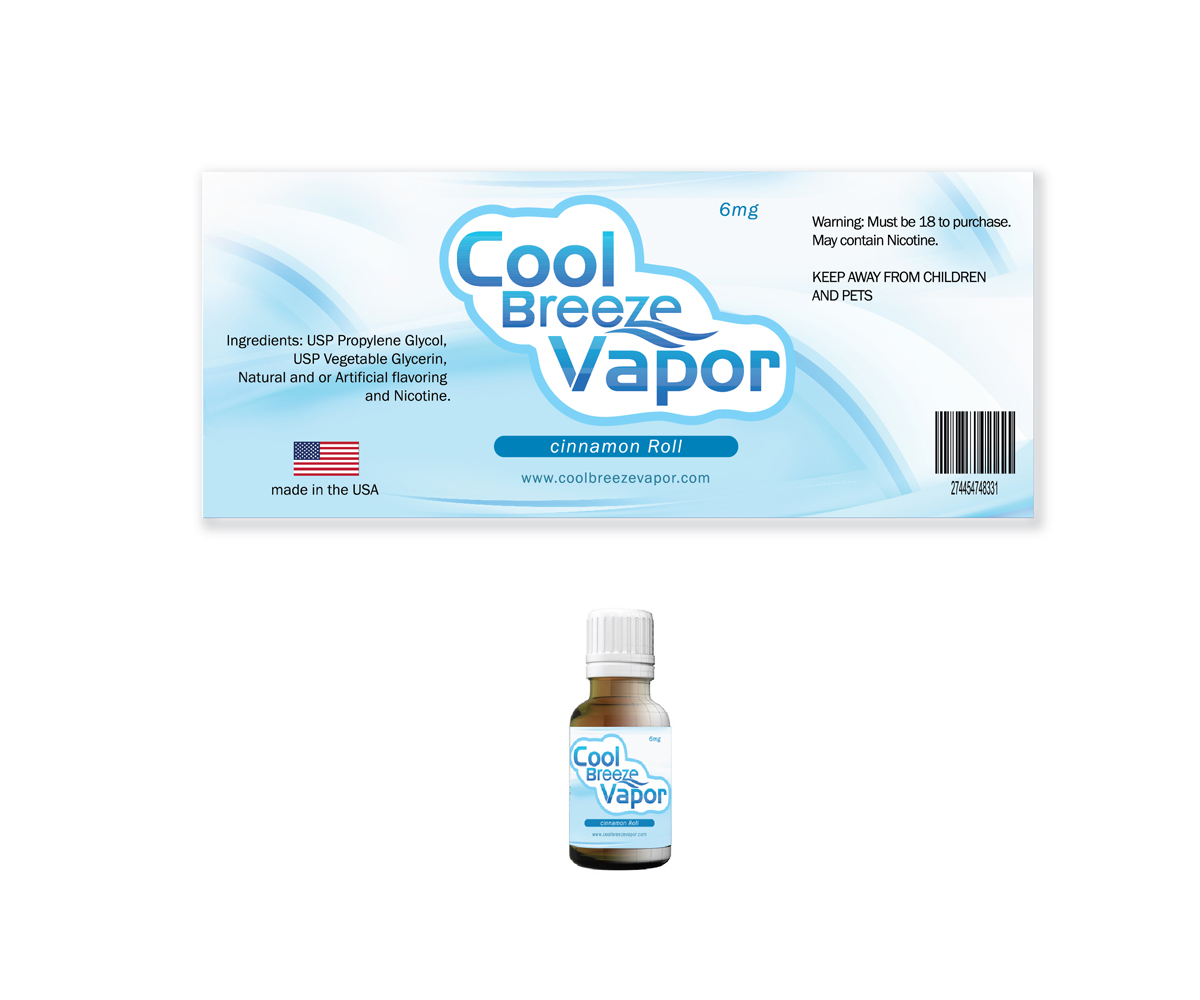 Label Design by vigil raj for cool breeze vapor | Design #3790611