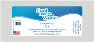 Label Design by Mediainfy for cool breeze vapor | Design: #3782233