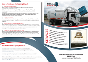 Design de Brochure par TedAtkinson pour Signal waste and recycling | Design : #3802919