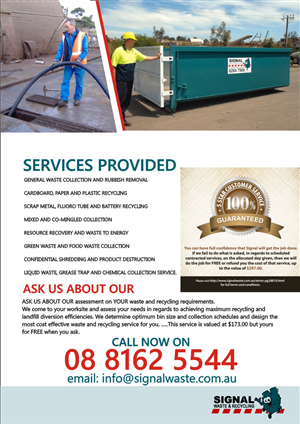 Brochure Design by hema dhawan for Signal waste and recycling | Design: #3861013