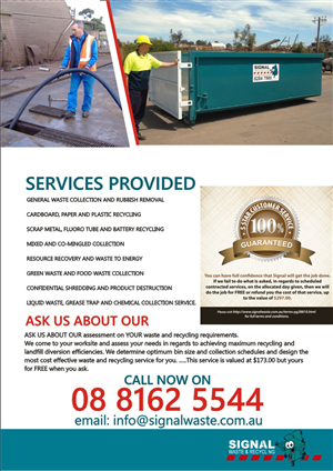 Brochure Design by hema dhawan for Signal waste and recycling | Design: #3861942