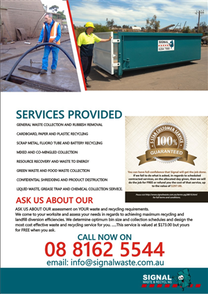 Brochure Design by hema dhawan for Signal waste and recycling | Design: #3861948