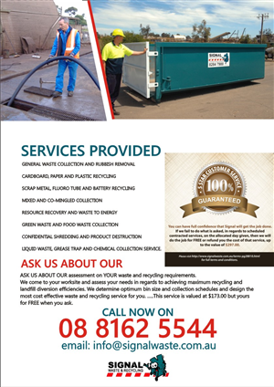 Brochure Design by hema dhawan for Signal waste and recycling | Design: #3867664