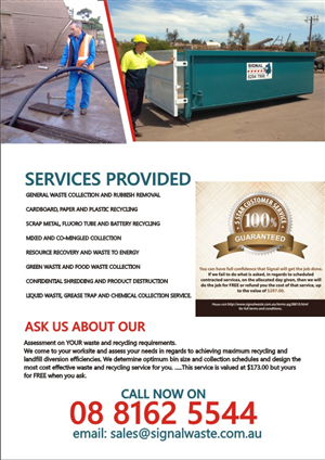 Design de Brochure par hema dhawan pour Signal waste and recycling | Design : #3945862