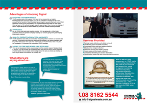 Brochure Design by PAS-CREATIVE for Signal waste and recycling | Design: #3886767