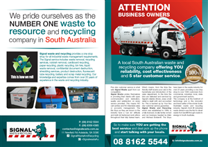 Brochure Design by ceramicristi for Signal waste and recycling | Design: #3863983