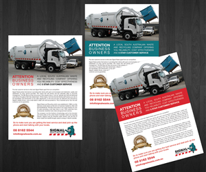 Brochure Design by Deip designs for Signal waste and recycling | Design: #3934825