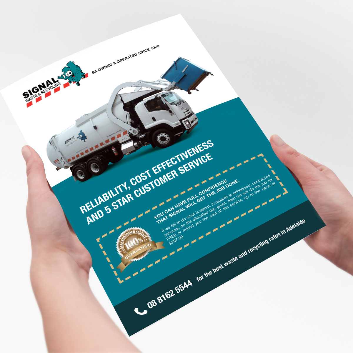 Broschüren-Design von tanya für Signal waste and recycling | Design #3941469