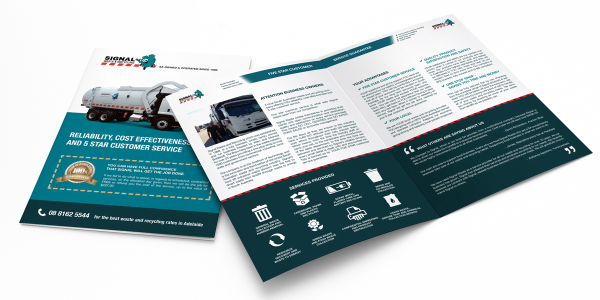 Brochure Design by tanya for Signal waste and recycling | Design #3941479