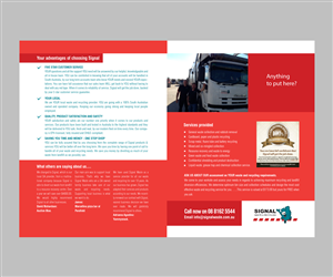 Brochure Design by Birdesign for Signal waste and recycling | Design: #3828852