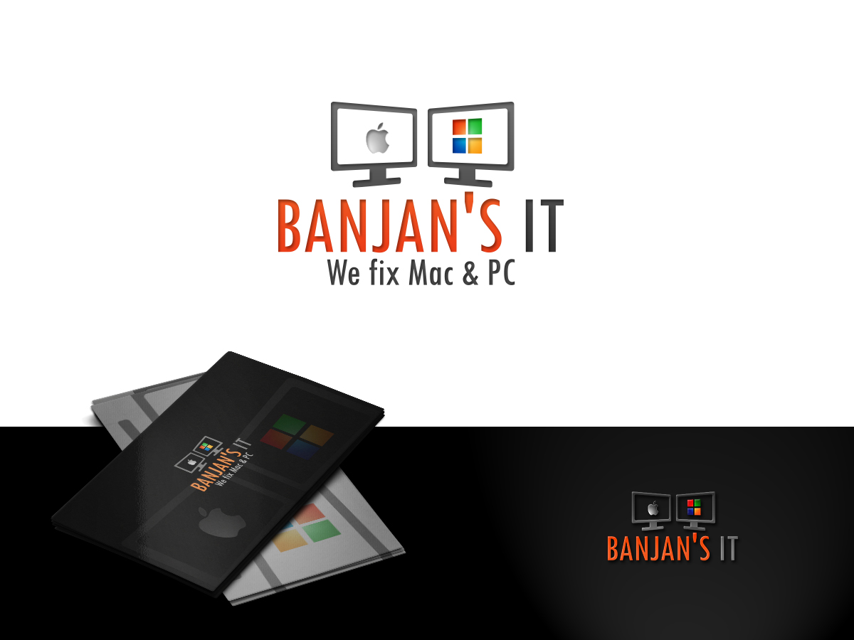 Logo Design by ArtSamurai for BANJAN'S IT & NHPS Computer Services | Design #1005248