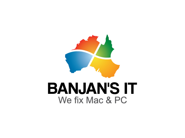 Logo Design by lokiasan for BANJAN'S IT & NHPS Computer Services | Design #1006430
