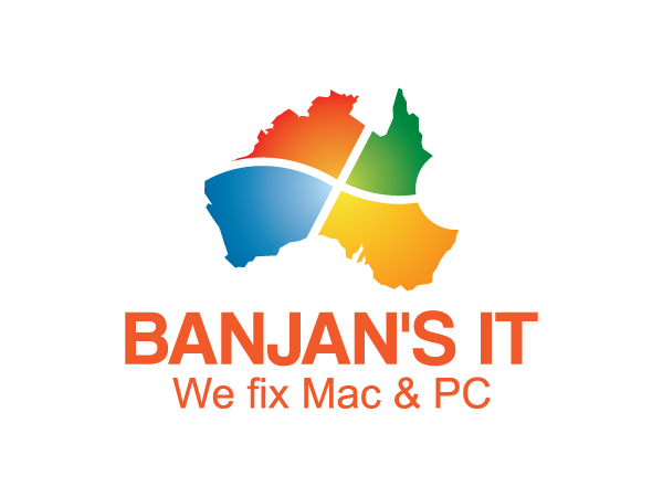 Logo Design by lokiasan for BANJAN'S IT & NHPS Computer Services | Design #1007790
